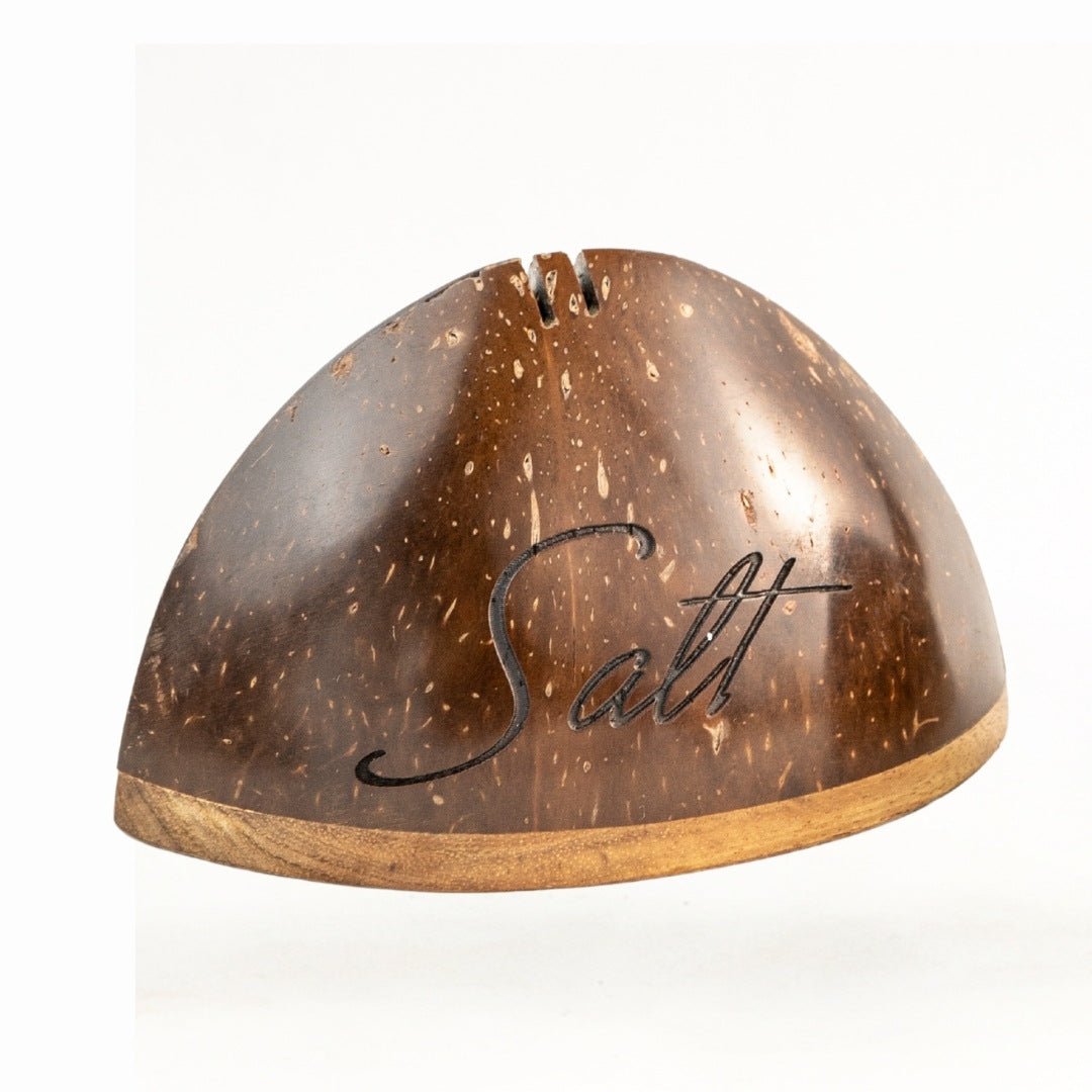 Wooden Salt and Pepper Shakers | Handcrafted – Table Essentials on Brown Living™. SKU: 173 - 13165 - THENGASALT. Img 5.