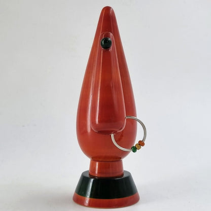 Wooden Spectacle Holder | Handcrafted Eyeglass Stand – Desk Organizers on Brown Living™. SKU: CD-HOM-CHA-FE-ORA. Img 1.