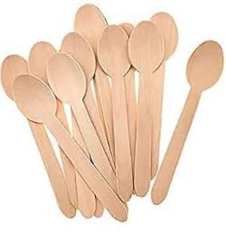 Wooden Spoon | Eco - Friendly Disposable Spoon – Cutlery on Brown Living™. SKU: CLEC-59. Img 2.