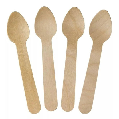 Wooden Spoon | Eco - Friendly Disposable Spoon | Pack of 10,000 – Cutlery on Brown Living™. SKU: CLEC-59. Img 3.