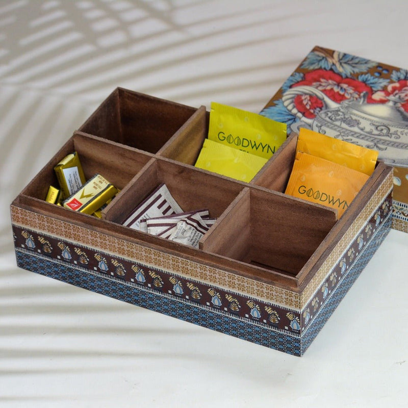 Wooden Tea Box | Jewellery Box | Verified Sustainable by Brown Living™