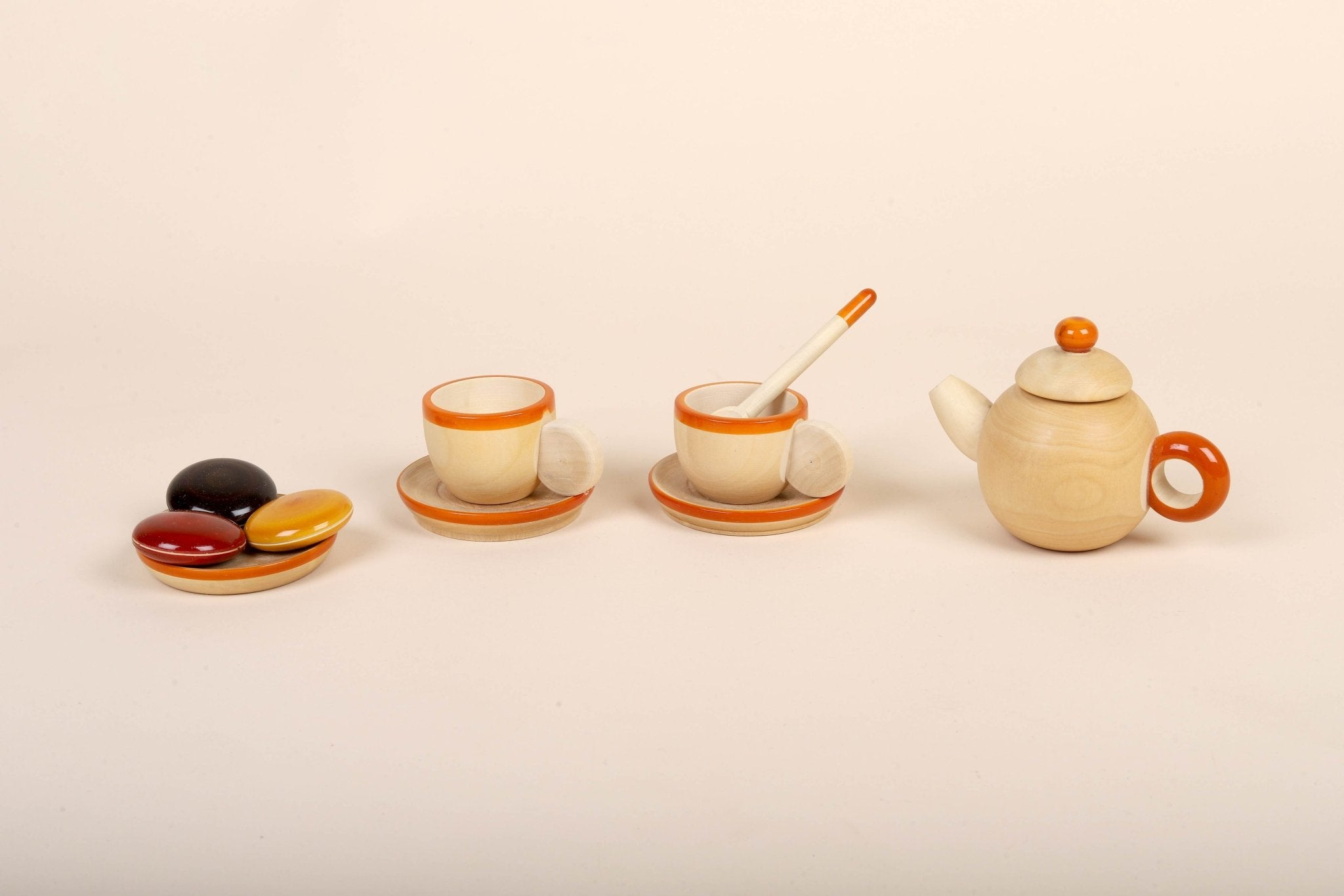 Wooden Tea Party Set – A Timeless Invitation to Imaginative Play – Role & Pretend Play Toys on Brown Living™. SKU: WTP. Img 4.