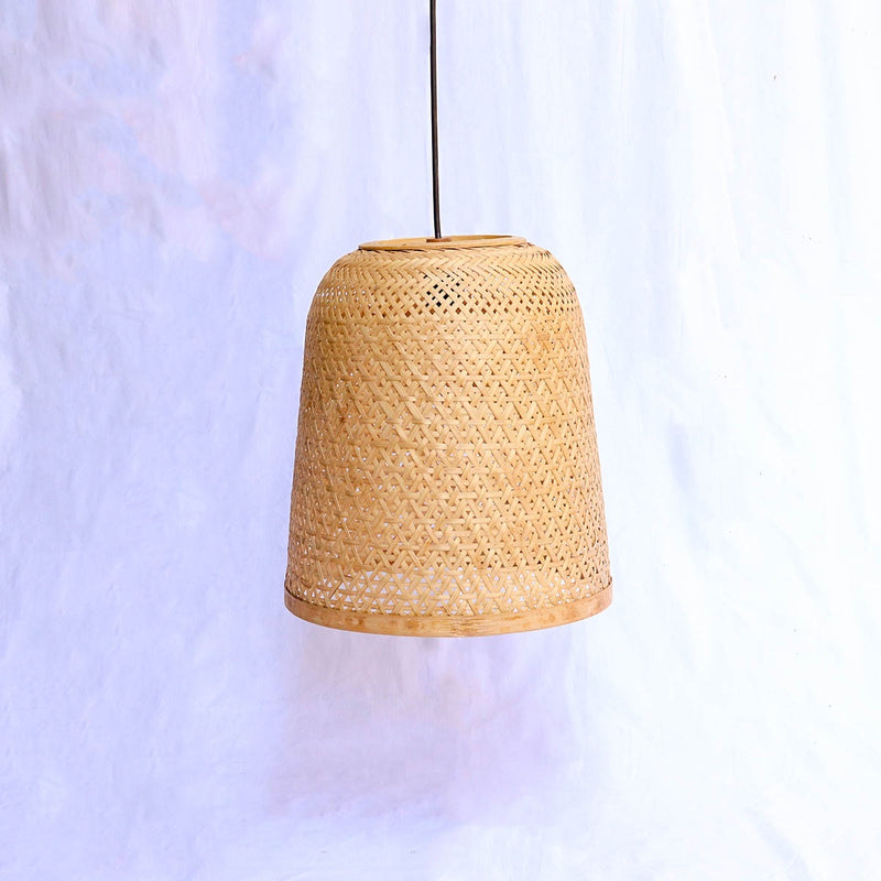 Dome Shaped Bamboo Hanging Pendant Lamp