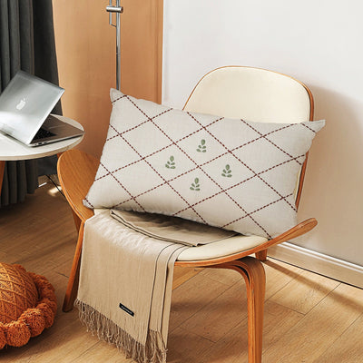 Xewali Cushion Cover | Hand - Embroidered Cotton Decorative Cushion – Covers & Inserts on Brown Living™. SKU: UD00000202-n. Img 5.