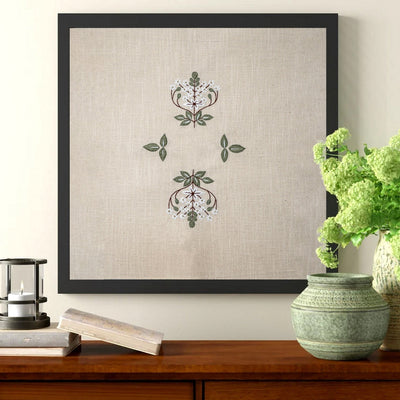 Xewali Wall Art | Hand - Embroidered Cotton Textile Artwork (Unframed) – Wall Decor on Brown Living™. SKU: UD00000192 - n. Img 1.
