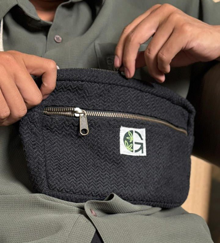 Yatra Fanny Pack | Compact & Stylish Waist Bag for Travel – Womens Handbag on Brown Living™. SKU: OGFPYF02. Img 2.