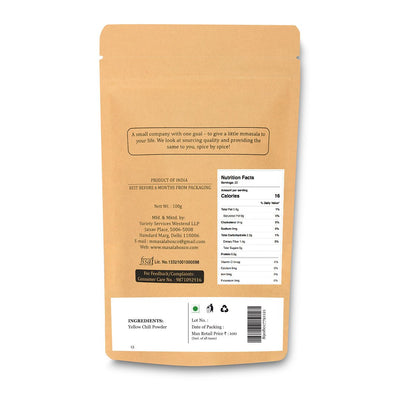 Yellow Chili Powder – Mild Heat Spice for Flavorful Indian Cooking – Seasonings & Spices on Brown Living™. SKU: 00S. Img 2.