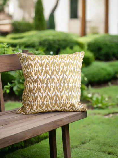 Yellow Miraz Double Sided Cushion Cover - Pack of 2 | Verified Sustainable by Brown Living™