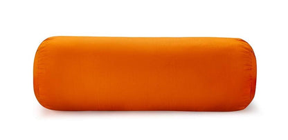 Yoga Bolster filled with Cotton - Orange | Verified Sustainable by Brown Living™