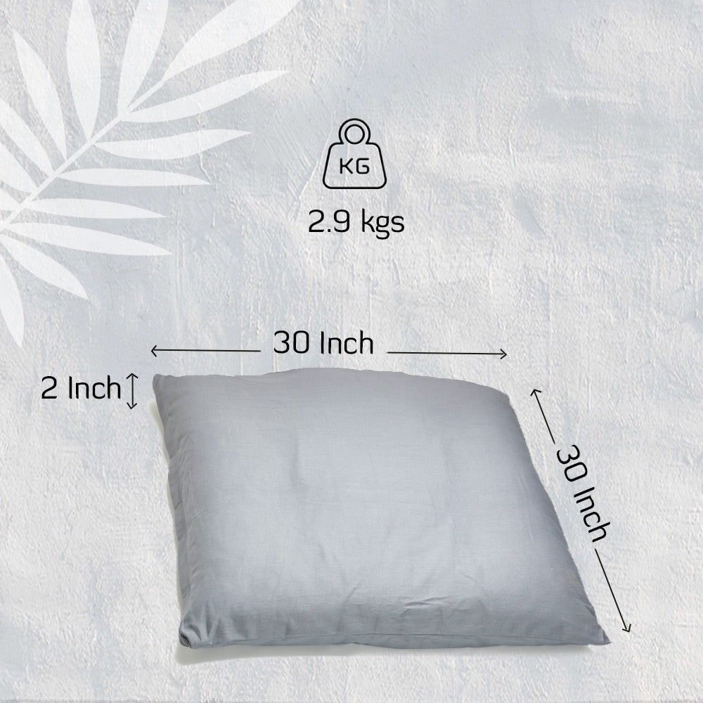 Zabuton Cushion for Meditation & Zafu filled with Cotton - Lavender | Verified Sustainable by Brown Living™