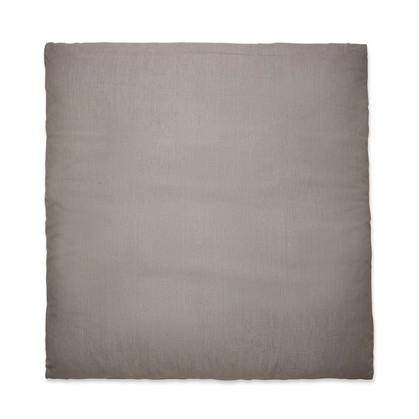 Zabuton Cushion for Meditation & Zafu filled with Cotton - Light grey | Verified Sustainable by Brown Living™