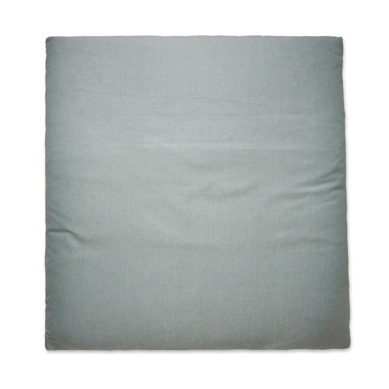 Zabuton Cushion for Meditation & Zafu filled with Cotton - Misty Blue | Verified Sustainable by Brown Living™