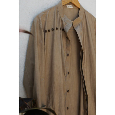 Zeev Cotton Kurta for Men | Comfortable Everyday Ethnic Wear – Mens Ethnic Sets on Brown Living™. SKU: SG0097XSn. Img 3.