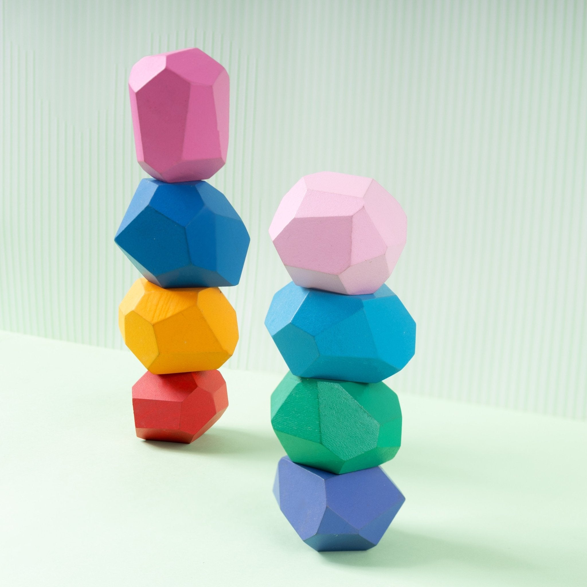 Zen Blocks For Kids | Balancing Wooden Stones Toy – Wooden Toys on Brown Living™. SKU: JNJ0005. Img 4.