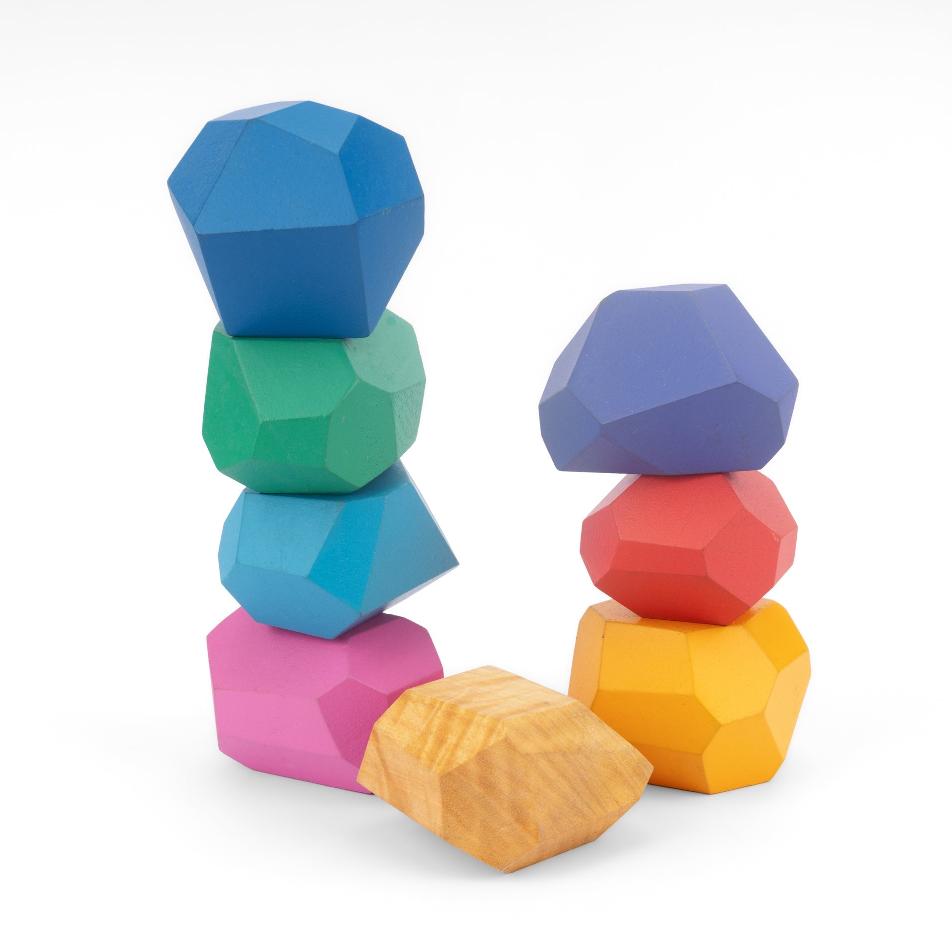 Zen Blocks For Kids | Balancing Wooden Stones Toy – Wooden Toys on Brown Living™. SKU: JNJ0005. Img 5.