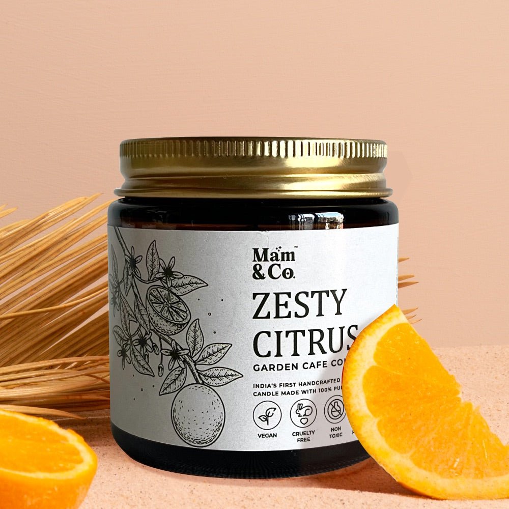 Zesty Citrus - 100% Coconut Wax Botanical Candle | Verified Sustainable by Brown Living™