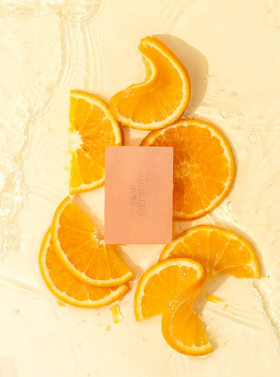 Zesty Orange Soap Bar 125g | Refreshing Citrus Bath Soap – Body Soap on Brown Living™. SKU: SC-10. Img 1.