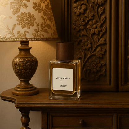 Zesty Vetiver 50ml Unisex Eau de Parfum – Perfume by HERITAGE BOX available on Brown Living™. . SKU: HBZVE03. Img 1.