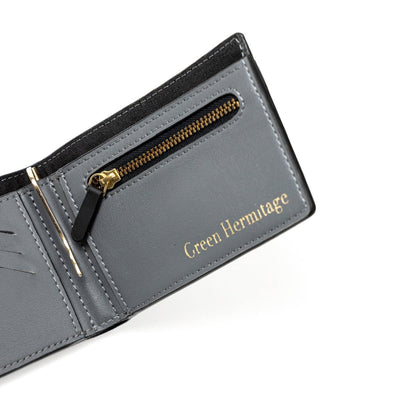 Zeus (Black & Grey) | Mens Wallet made of Vegan Cactus Leather – Mens Wallet on Brown Living™. SKU: MWGH 7010. Img 6.
