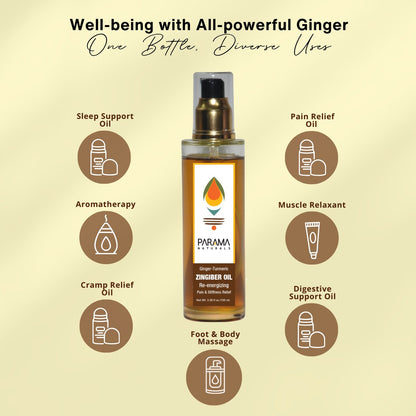 Zingiber Oil Re - Energizing Pain & Stiffness Relief | Verified Sustainable by Brown Living™