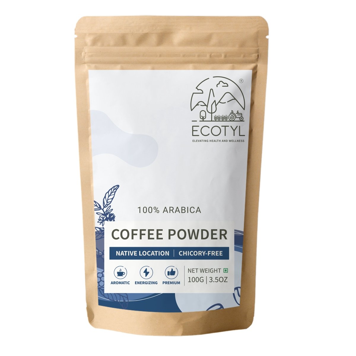 100% Arabica Coffee Powder 100g | Strong Flavour & Rich Aroma | Verified Sustainable by Brown Living™