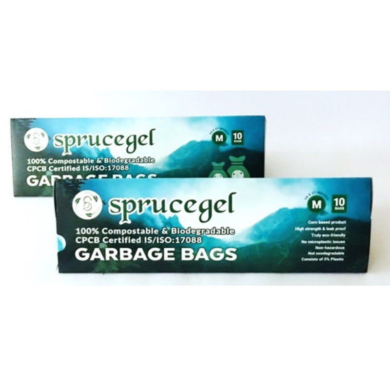 Buy 100% Compostable Garbage Bags-Pack of 2 (20 bags)-Blue | Shop Verified Sustainable Products on Brown Living