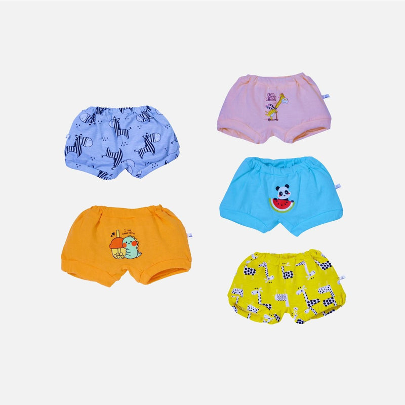 Buy 100% Cotton Bloomers Pack Of 5- Bloomin' Buddies | Shop Verified Sustainable Products on Brown Living