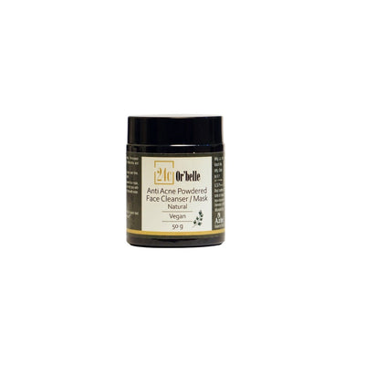 Anti Acne Powdered Cleanser Mask – Face Pack on Brown Living™. SKU: SKIE03. Img 2.