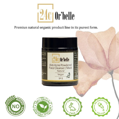 Anti Acne Powdered Cleanser Mask – Face Pack on Brown Living™. SKU: SKIE03. Img 7.