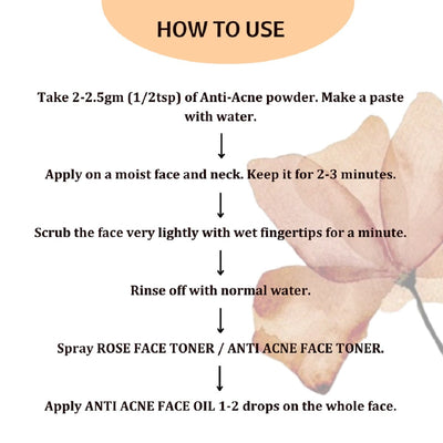 Anti Acne Powdered Cleanser Mask – Face Pack on Brown Living™. SKU: SKIE03. Img 6.