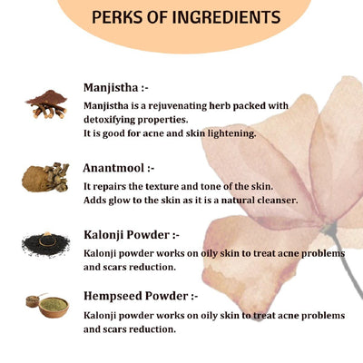 Anti Acne Powdered Cleanser Mask – Face Pack on Brown Living™. SKU: SKIE03. Img 4.