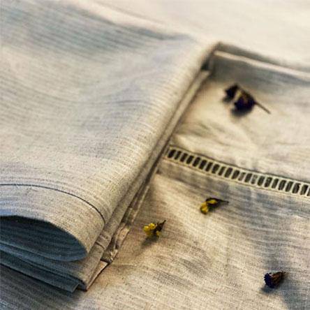 Buy 100% Hemp King Size Bedsheet in herringbone weave | Shop Verified Sustainable Products on Brown Living