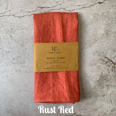 Kitchen Towels Set of 2 (18"x27" / 45x68 cm) 100% Hemp – Kitchen Linens on Brown Living™. SKU: UC - 7 / HKT_S2_NH. Img 11.