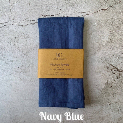 Kitchen Towels 100% Hemp Single 18"x27" or 45x68 cm | Verified Sustainable by Brown Living™