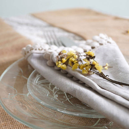 Natural Hemp Colour Napkins - Set of 4/6 | Verified Sustainable by Brown Living™