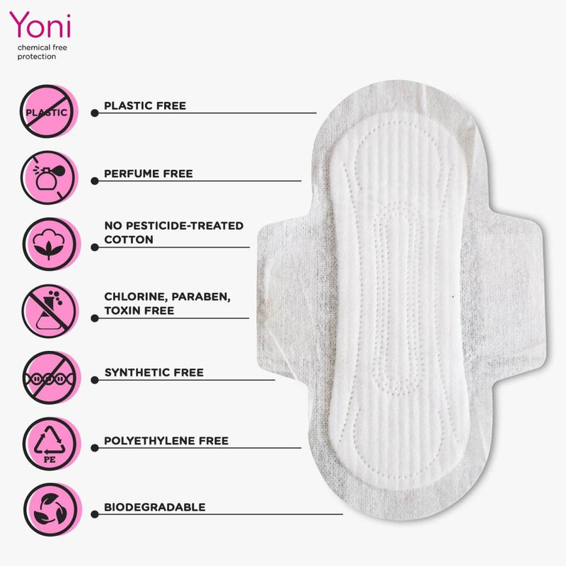 Buy 100% Organic Cotton, Biodegradable Sanitary Pads Medium Pack of 2 | Shop Verified Sustainable Sanitary Pad on Brown Living™