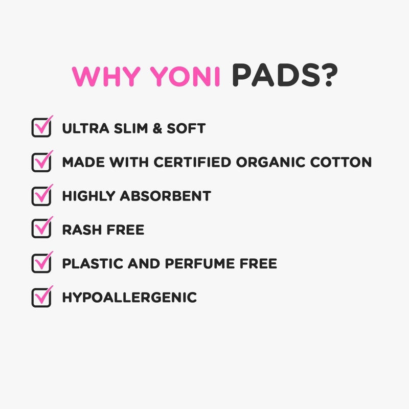 Buy 100% Organic Cotton Sanitary Pads Heavy & Medium 2 x 10 Pcs | Shop Verified Sustainable Sanitary Pad on Brown Living™