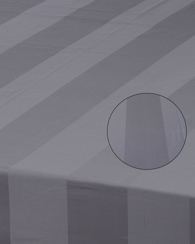 Buy 100% Pure Cotton 10CM Stripes Grey Gum Bedsheet Set | Shop Verified Sustainable Bed Linens on Brown Living™