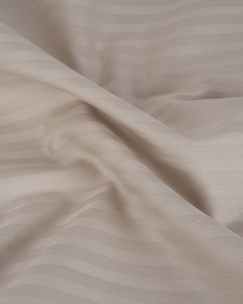 Buy 100% Pure Cotton 6MM Stripes Soft Grey Bedsheet Set | Shop Verified Sustainable Bed Linens on Brown Living™