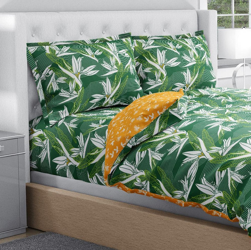 Buy 100% Pure Cotton Tropical Treasure Bedsheet Set | Shop Verified Sustainable Bed Linens on Brown Living™