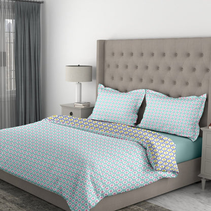 100% Pure Cotton Vintage Ornament Reversible Quilt | Verified Sustainable by Brown Living™