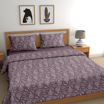 100% Pure Cotton Wild Paisley Bedsheet Set | Verified Sustainable by Brown Living™