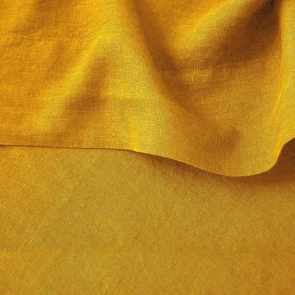 100% Pure Linen Golden Ochre Luxury Bedsheet Set | Verified Sustainable by Brown Living™