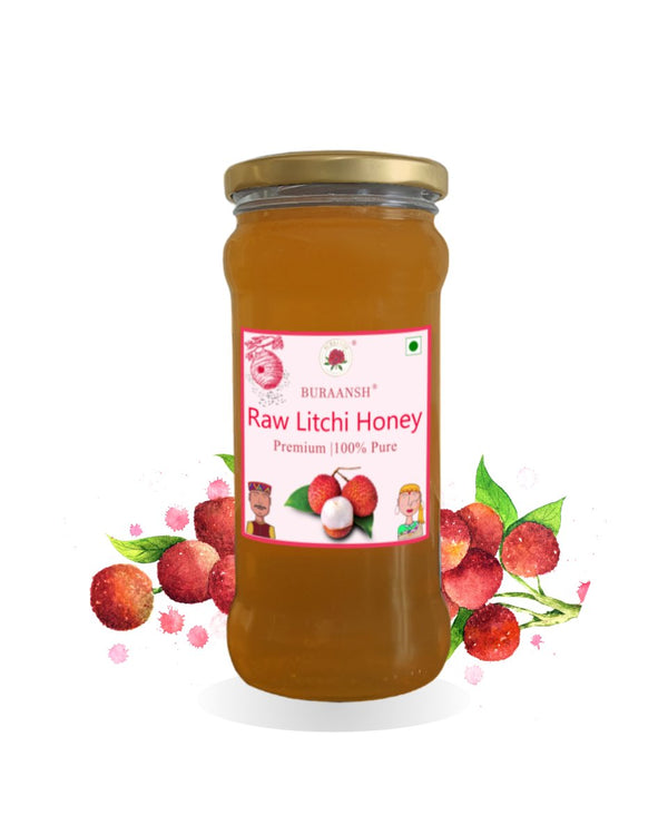 Buy 100% Raw Litchi Honey- 270 g | Shop Verified Sustainable Products on Brown Living
