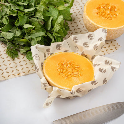 2 Medium - 10.5" x 12" Madhu Wrap Reusable Beeswax Food Wraps – Food Wraps on Brown Living™. SKU: UC - 55 - MWS2. Img 9.