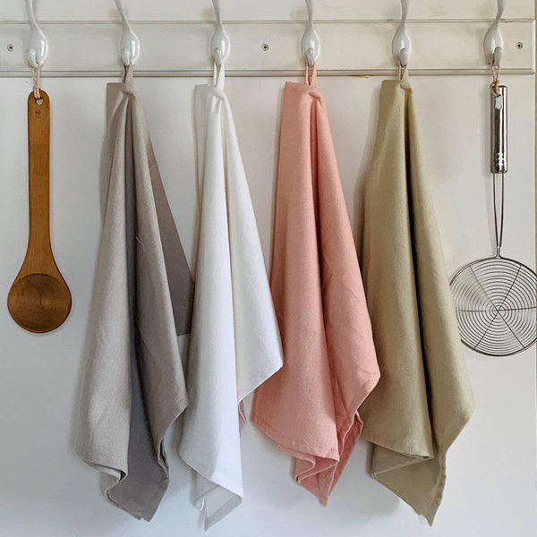 Buy 2 Organic Cotton Kitchen Towels with Plant Based Dyes -18" x 27" | Shop Verified Sustainable Kitchen Linens on Brown Living™