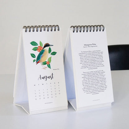 2024 Desk Calendar - The World of Birds | Verified Sustainable by Brown Living™