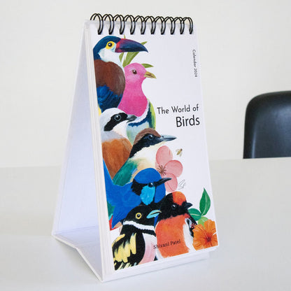 2024 Desk Calendar - The World of Birds | Verified Sustainable by Brown Living™