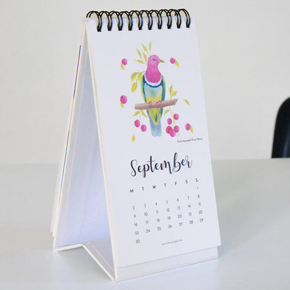 2024 Desk Calendar - The World of Birds | Verified Sustainable by Brown Living™