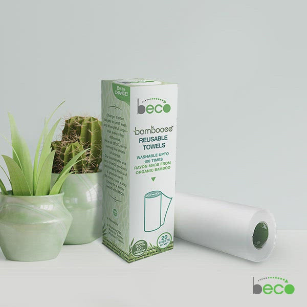 Eco-Friendly Reusable Kitchen Towel Roll - 20 Sheets